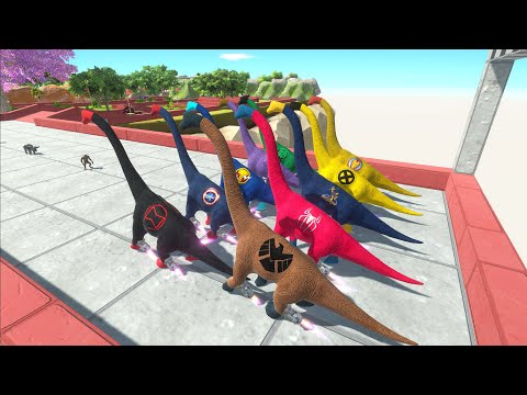 Marvel Superhero Dinosaurs Brachiosaurus Power Up Speed Race Hunting Found Jurassic world evolution