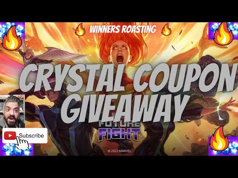 CRYSTAL COUPON GIVEAWAY - DECEMBER ART Destiny of X AND WINNERS ROASTING  | Marvel Future Fight
