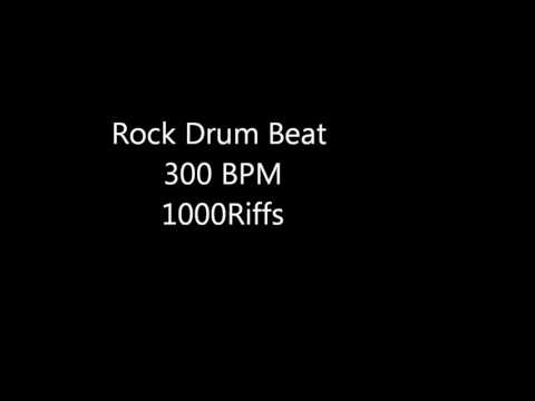 Rock Drum Beat 300 BPM Bass Snare BB S