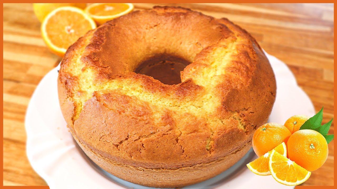 EM 2 MINUTOS VOCÊ FAZ ESSE BOLO DE LARANJA - SUPER FOFINHO - BOLO DE LIQUIDIFICADOR -Receitas de Pai