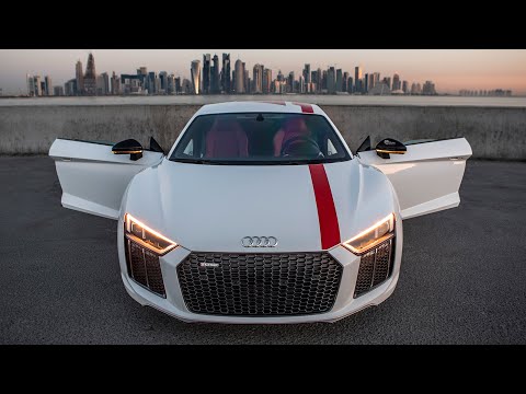 THE ONLY REAR WHEEL DRIVE AUDI - 2018 1of999 R8 V10 RWS (540hp,V10,NA) on streets of luxury Doha