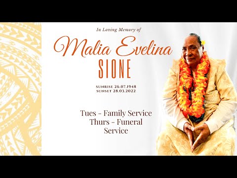 Funeral of Malia Evelina Sione