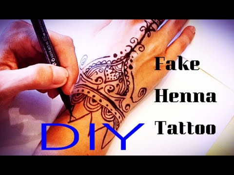 Fake Henna Tattoo Tutorial / DIY / Tattoo mit dem "tattoo liner"