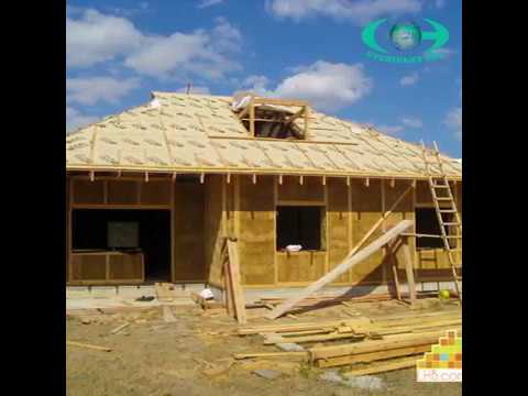 Houses from straw in Ukraine