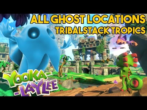Yooka-Laylee Tribalstack Tropics ALL GHOST LOCATIONS [5/5]