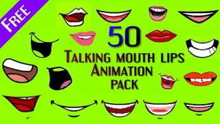Top 50 talking mouth lips animated greenscreen tal