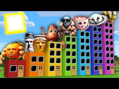 SURVIVAL IN TA TA TA SAHUR | BALLERINA CAPPUCCINO | LA VACCA SATURNO SATURNITA HOTELS in Minecraft !