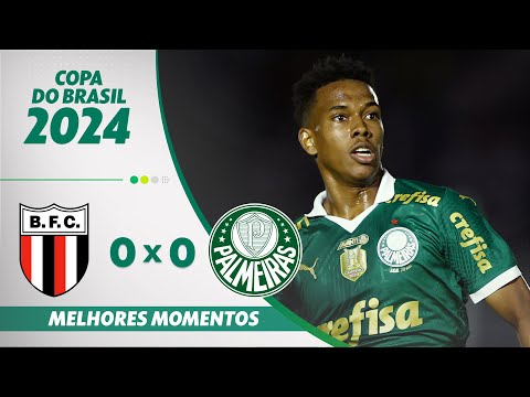 Gols e lances de Botafogo-SP x Palmeiras