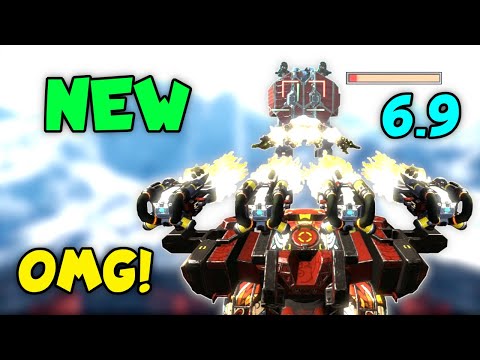OMG! NEW 6.9 INCINERATOR BEHEMOTH 🔫 Maxed 300% DMG Smashing TITANS | War Robots MK2 Gameplay WR