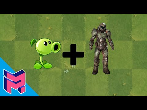 Plants vs Zombies Fusion Hack Animation ( Peashooter + Doomguy )