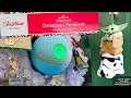 Hallmark 2021 Keepsake Ornaments Tour GROGU INTERACTIVE DEATH STAR STAR WARS ORNAMENTS More