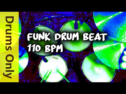 Backing Track - Funk Drum Beat - 110 BPM Jim Dooley