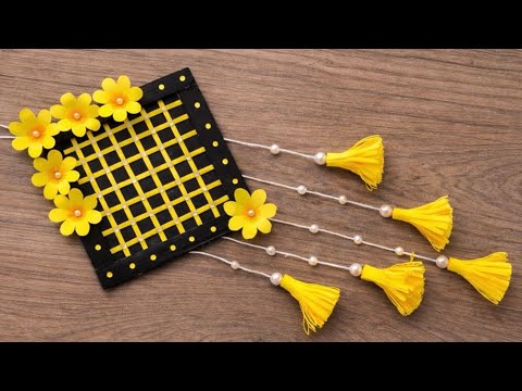 🌼 New! Unique Flower Wall Hanging / Quick Paper Craft For Home Decoration  Easy Wall Mate DIY Decor
