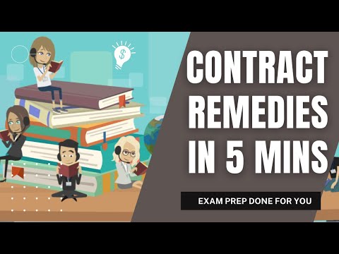 Contract Law: Remedies in 5 mins. Great for bar prep