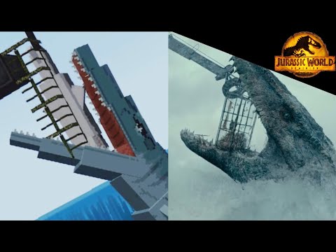 Yaju Senpai - Minecraft Jurassic World Dominion trailer VS original (comparison)