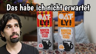 Oatly Popcorn und Caramel Barista Haferdrink im Test