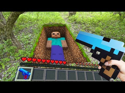 Minecraft in Real Life POV  創世神第一人稱真人版 Realistic Texture