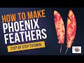 DIY Harry Potter Phoenix Feathers Easy Feather Craft Tutorial