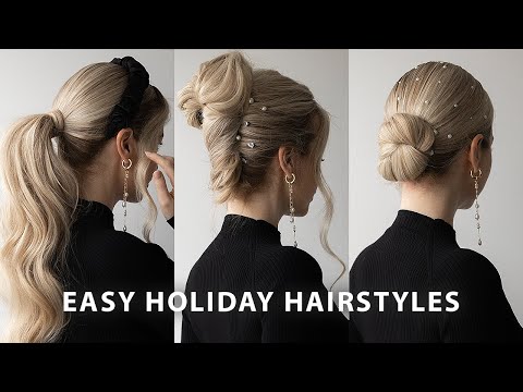 LAST MINUTE HOLIDAY HAIRSTYLES🎄🎁