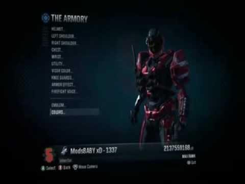 Halo Reach All Armour Customization