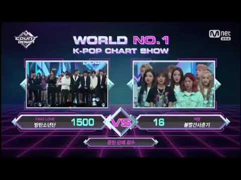 180607 CONGRATS BTS for "FAKE LOVE'S 9th WIN" on Mnet MCOUNT DOWN today[2018]