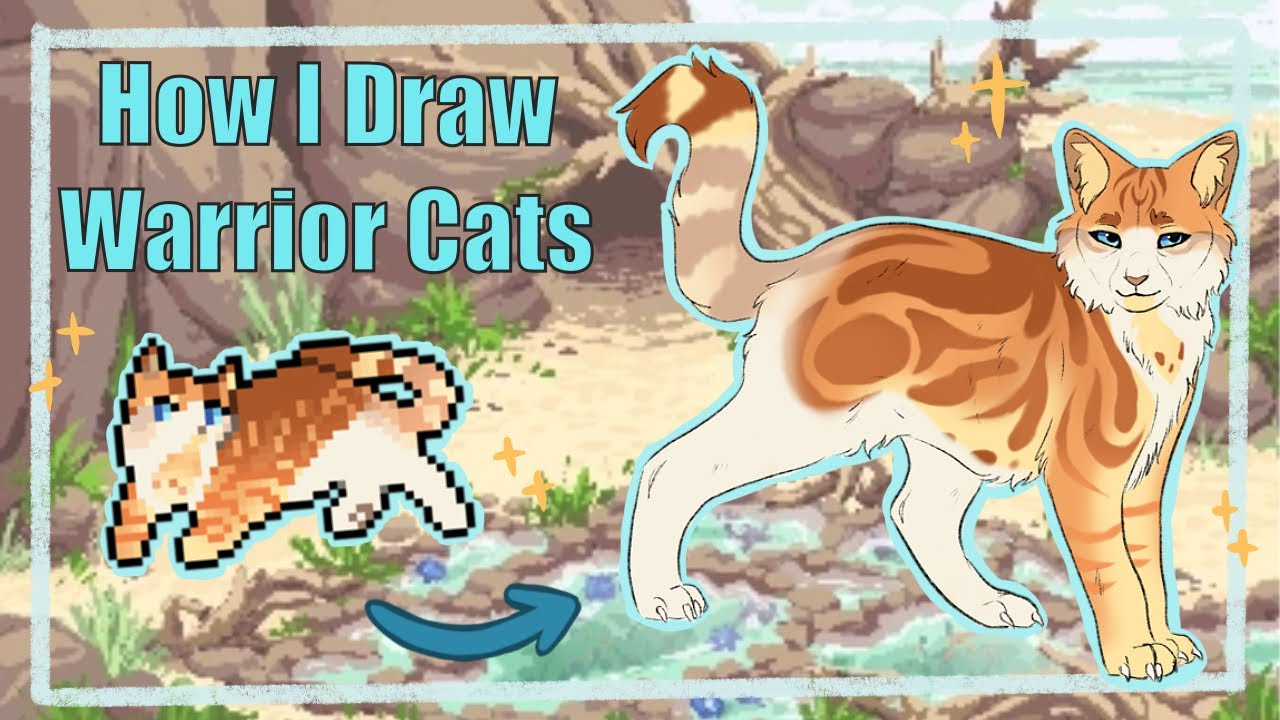 How To Design Warriors Cats!! 🐈✏️-- Turning ClanGen sprites into unique characters