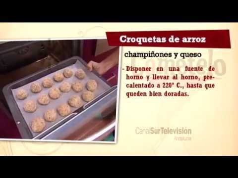 Receta: croquetas de arroz, champiñones y queso