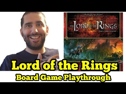Lord of the Rings the Card Game Playthrough (Solo mode)