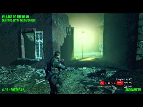 Zombie Army Trilogy - Village of the Dead - All Gold Bars and Bottles Collectible Locations