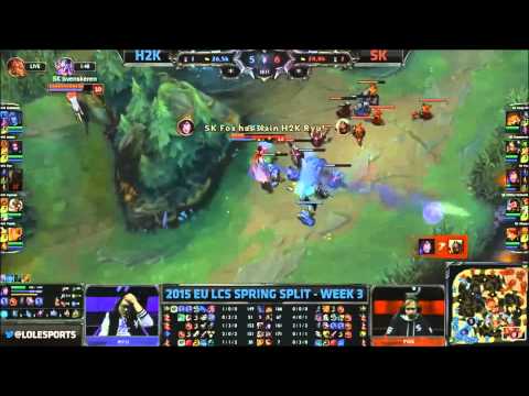 SK Fox Ahri vs H2K Ryu Zed Epic 1v1 2015 EU LCS SPRING