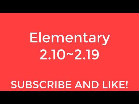 New English File Elementary listening 2.10~2.19
