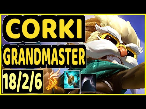 DAWIDSONEK (CORKI) - 18/2/6 KDA MID GAMEPLAY - EUW Ranked GRANDMASTER