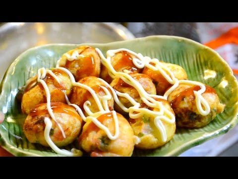 関西風たこ焼きの作り方　　How to make takoyaki