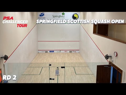 LIVE SQUASH: Springfield Scottish Squash Open 2021 - Rd 2 - Court 1