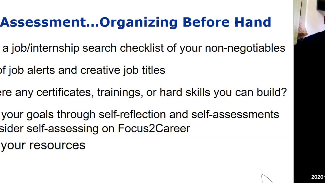 Job and Internship Search in Environmental Science