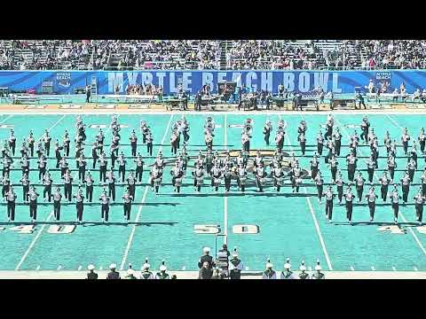 2023 The Ohio University Marching 110 Halftime at Myrtle Beach Bowl Game - Drumline View