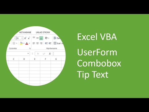 Excel VBA UserForm Combobox Tip Text (ControlTipText)