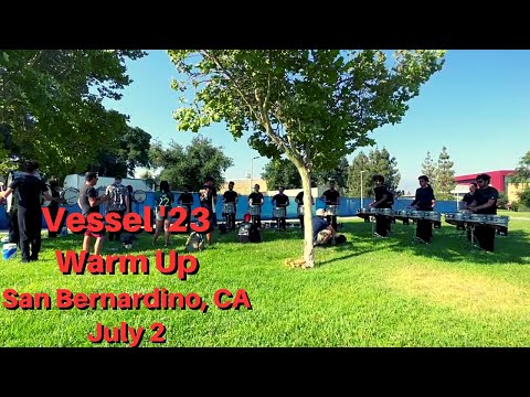 Vessel 2023 Drumline - Warmup - DCI San Bernardino (07/02)