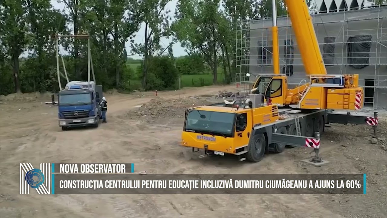 Construcția Centrului pentru Educație Incluzivă Dumitru Ciumăgeanu a ajuns la 60%