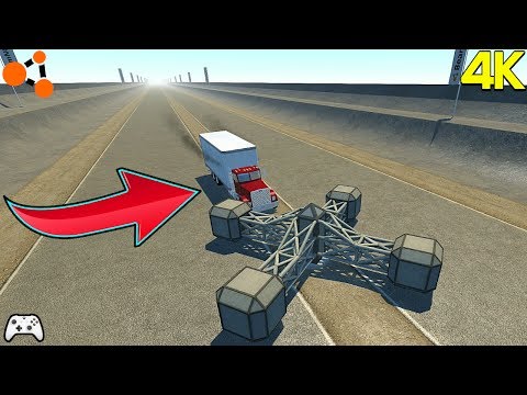 Cars Against Giant Spinner Crash Compilation - BeamNG Drive