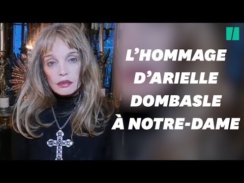 Arielle Dombasle rend hommage à Notre-Dame de Paris