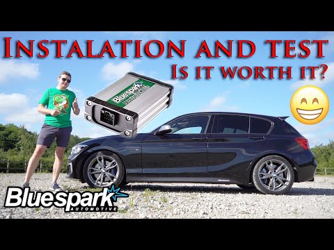 BMW M135i N55 Bluespark tuning module installation, comparison and review. Is it worth it?