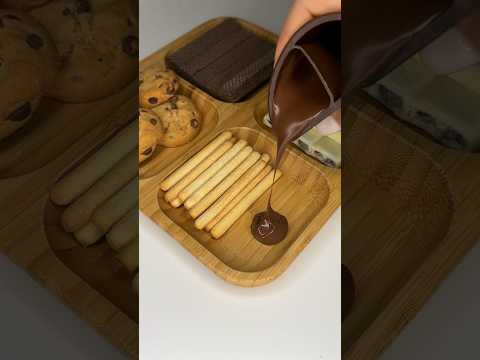 Filling platter with cookies and chocolates 🍫 | asmr #shorts