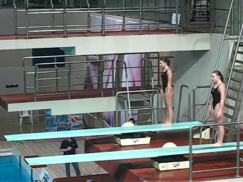 Valentina Allegro e Nina Isler USTN - Campionati Italiani indoor tuffi - sincro 3m (105B )