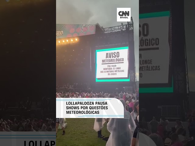Lollapalooza 2025 pausa shows por questões meteorológicas