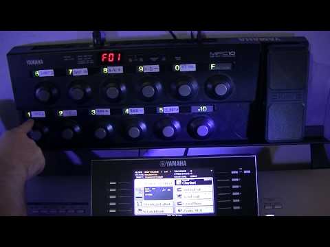 Obsluha klávesových nástrojů YAMAHA - Programování MIDI pedálu Yamaha MFC10