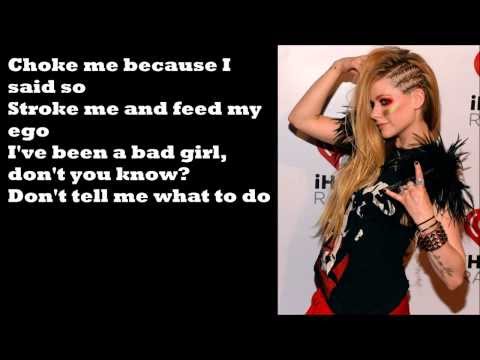 Avril Lavigne - Bad Girl (feat. Marilyn Manson) [Lyrics]