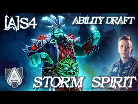 [A]S4 Storm Spirit 30 Kill! Awesome Skill- Ability Draft Full Gameplay