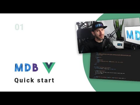 MDB Vue - 1 Minute Quick Start