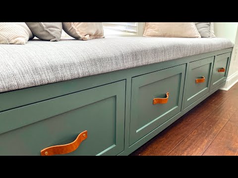 Building a Window Bench With Inset Drawers | How To Guide